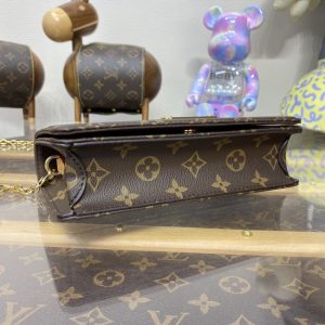 Replica Louis Vuitton Wallet On Chain Lily Brown - top-rated replica designer bag