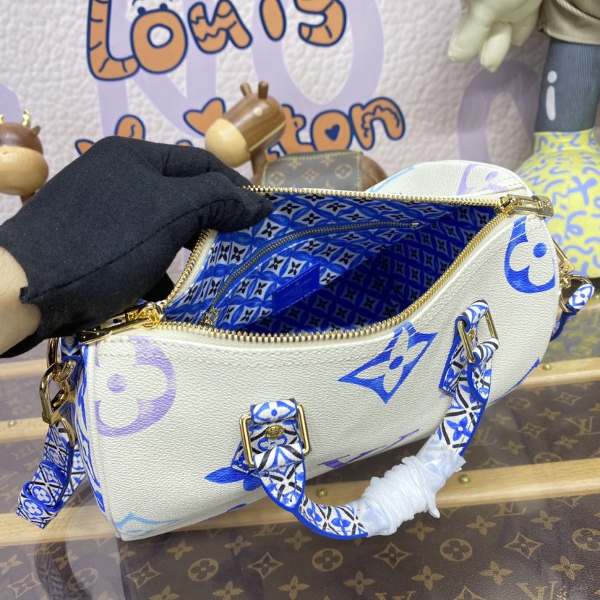 Replica Louis Vuitton Speedy Bandouliere 25 Blue - premium-grade designer purse dupe