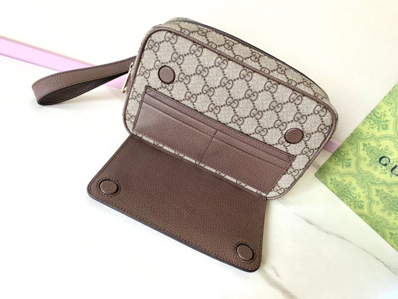 Replica Gucci Ophidia GG Clutch Beige - elite superclone designer purse