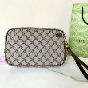 Replica Gucci Ophidia GG Clutch Beige - premium 1:1 fake handbag model