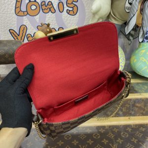 Replica Louis Vuitton Favorite Brown Grid - near-authentic luxury replica handbag