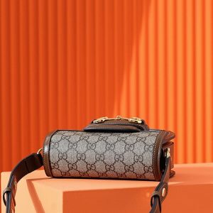 Replica Gucci Horsebit 1995 Semi-circular Canvas - high-quality designer bag clone