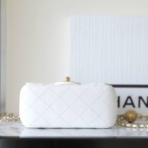 Replica CHANEL CF 20 cm Golden Ball White - high-quality designer bag clone