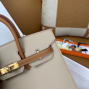 Replica Hermes Top Quality Replica Bag ShopTrench Brown Frosted - 1:1 designer replica handbag