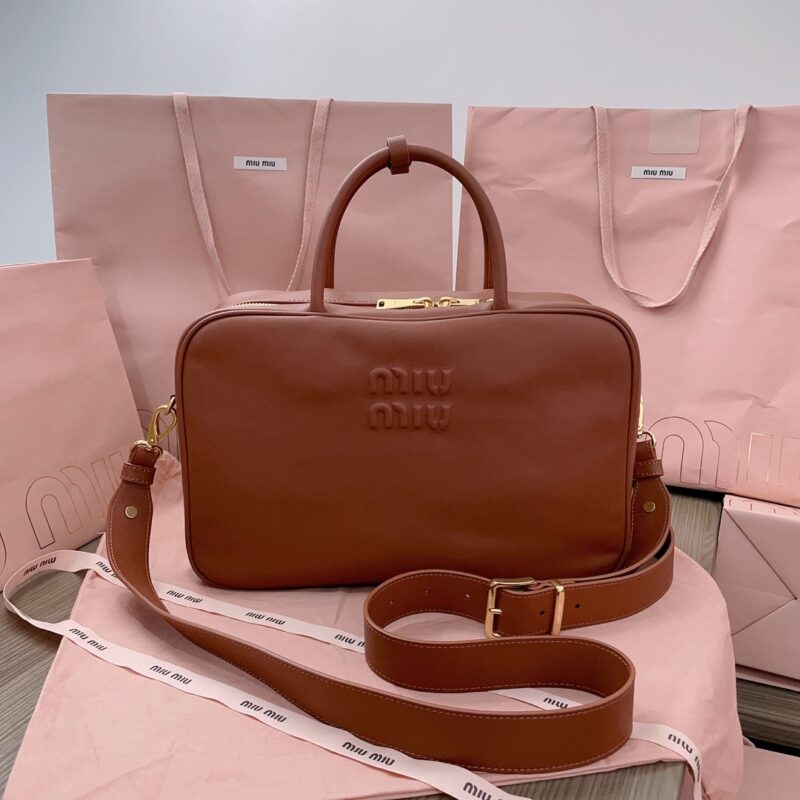 Replica Miu Miu Arcadie Brown - ultra-realistic fake designer tote