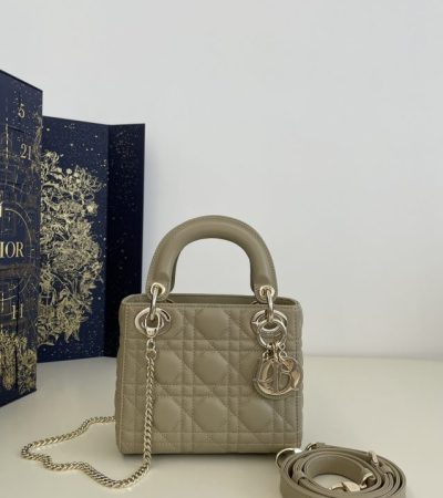 Replica Lady Dior Mini Beige - 1:1 designer replica handbag