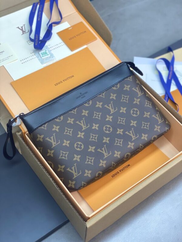 Replica Louis Vuitton Pochette Voyage Souple Brown - premium-grade designer purse dupe