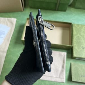 Replica Gucci Ophidia Compact Wallet Black - best quality luxury bag dupe