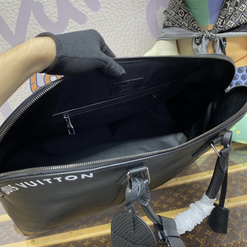 Replica Louis Vuitton Alma Travel GM Black - ultra-realistic fake designer tote