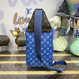 Replica Louis Vuitton Avenue Slingbag Blue - high-end fake designer purse