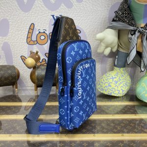 Replica Louis Vuitton Avenue Slingbag Blue - top-rated replica designer bag