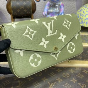 Replica Louis Vuitton Félicie Pochette Green - high-accuracy replica luxury purse