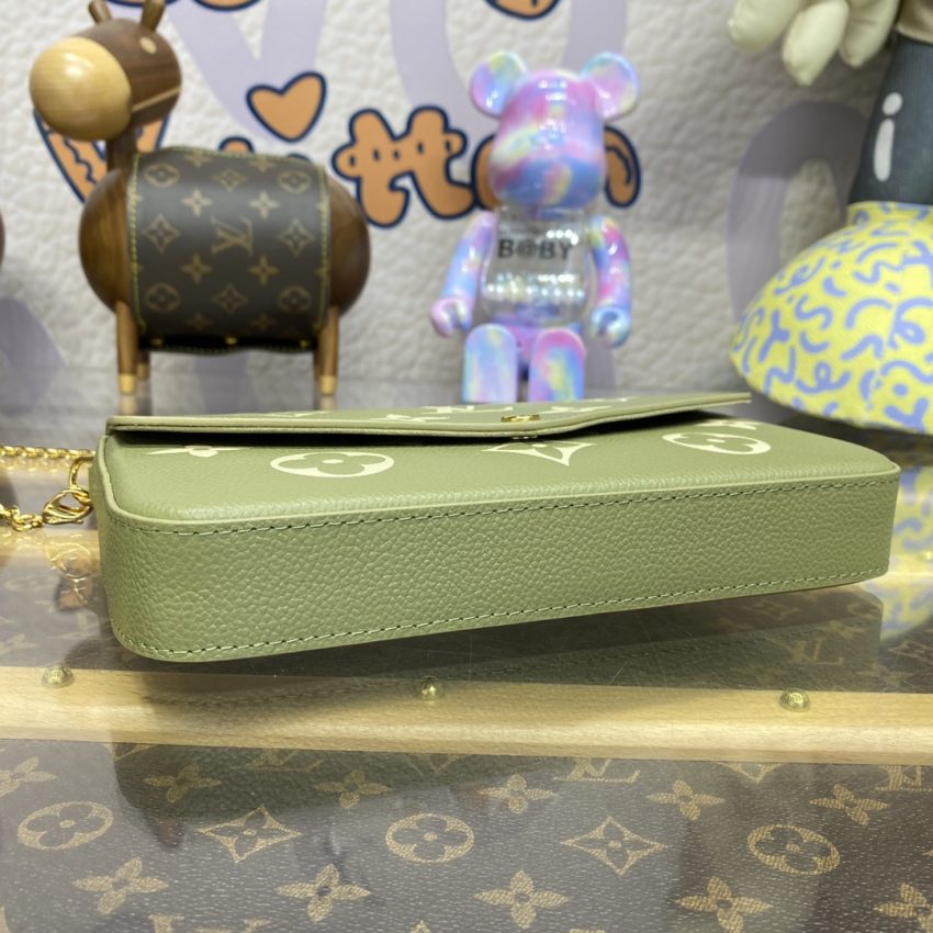 Replica Louis Vuitton Félicie Pochette Green - authentic-look luxury purse replica