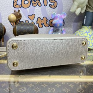 Replica Loius Vuitton Capucines Golden Grey - high-quality designer bag clone
