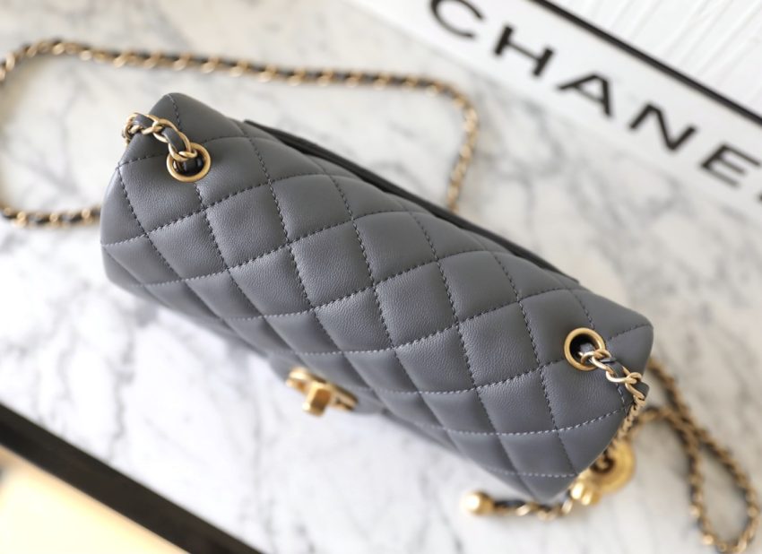 Replica CHANEL CF 20cm Golden Ball Grey - best quality luxury bag dupe