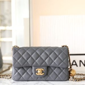 Replica CHANEL CF 20cm Golden Ball Grey - premium-grade designer purse dupe