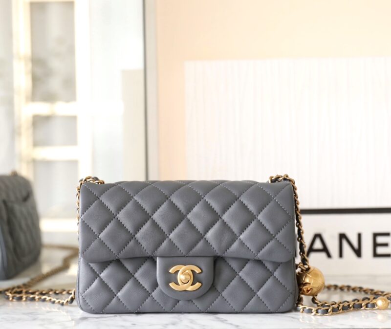 Replica CHANEL CF 20cm Golden Ball Grey - premium-grade designer purse dupe