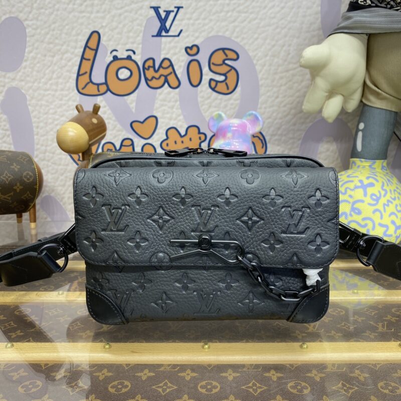 Replica Louis Vuitton Steamer Messenger Black - high-end fake designer purse
