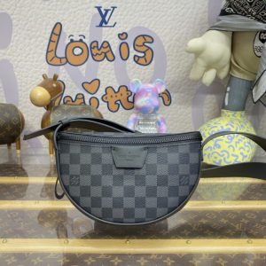 Replica Louis Vuitton Moon Crossbody Black Grid - premium 1:1 fake handbag model