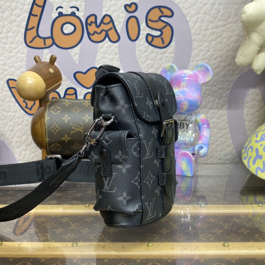 Replica Louis Vuitton Nano Christopher Backpack Black - top-rated replica designer bag