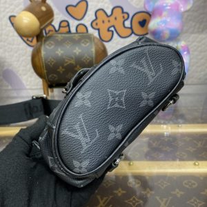 Replica Louis Vuitton Nano Christopher Backpack Black - best quality luxury bag dupe