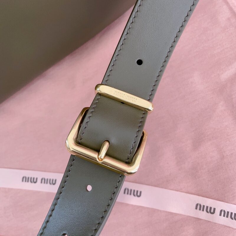 Replica Miu Miu Arcadie Small Full Grey - best quality luxury bag dupe