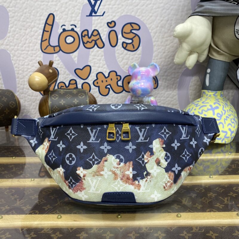 Replica Louis Vuitton Bumbag Discovery Blue Fire - top-rated replica designer bag