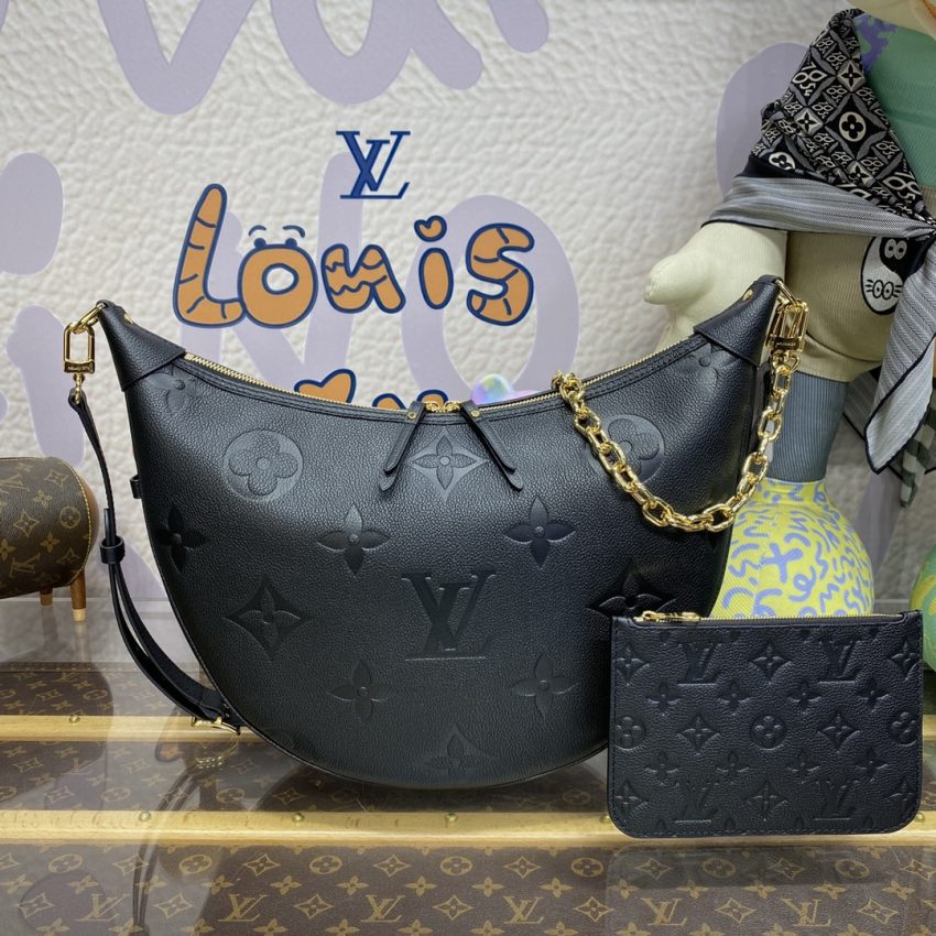 Replica Louis Vuitton Loop Hobo Black - high-end fake designer purse