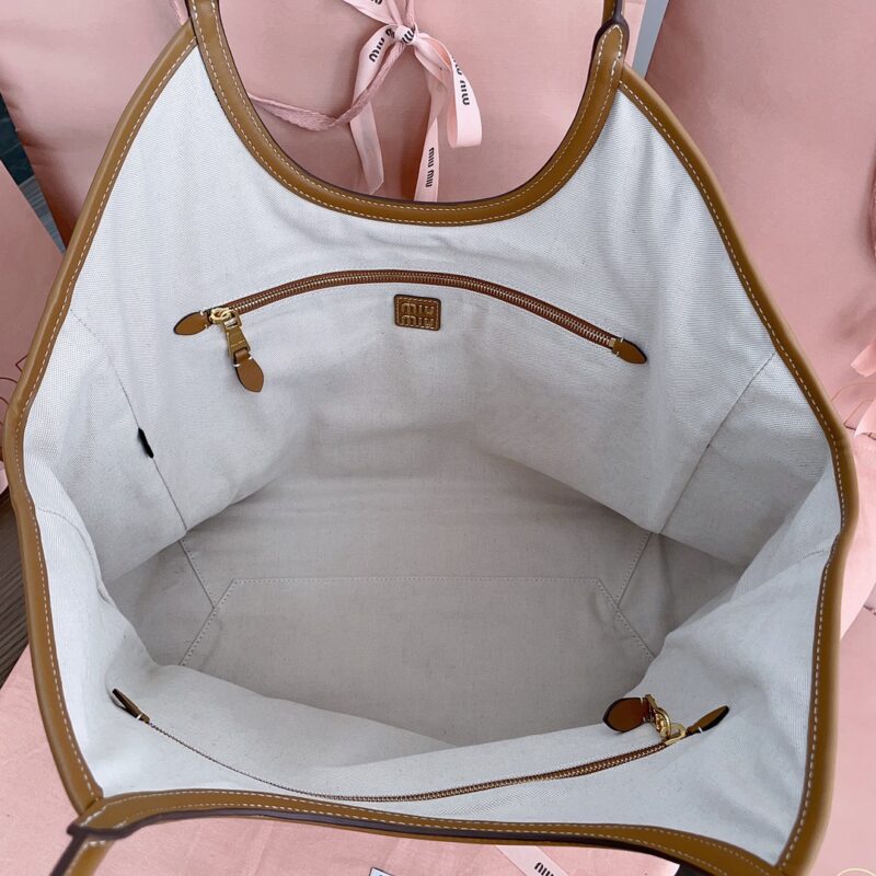 Replica Miu Miu Ivy Tote Brown - high-quality designer bag clone