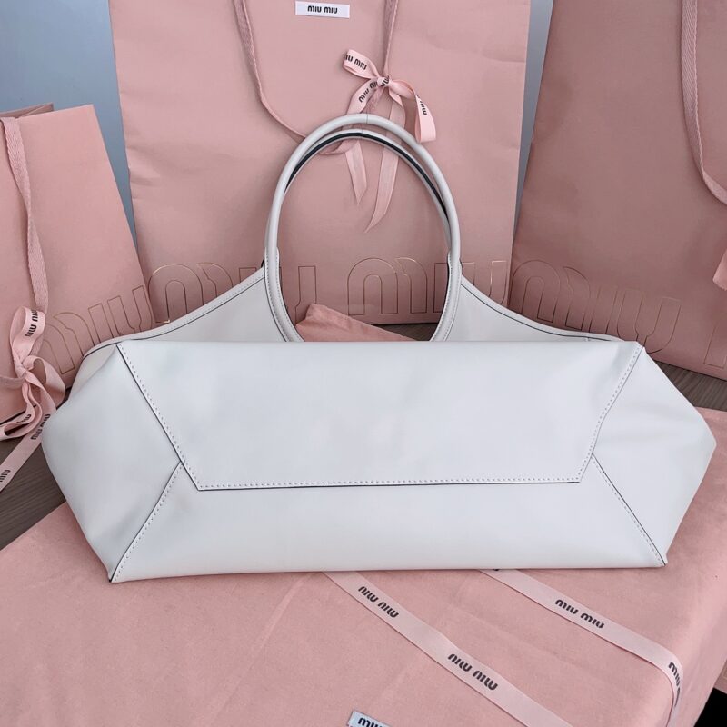 Replica Miu Miu Ivy Tote White - best quality luxury bag dupe