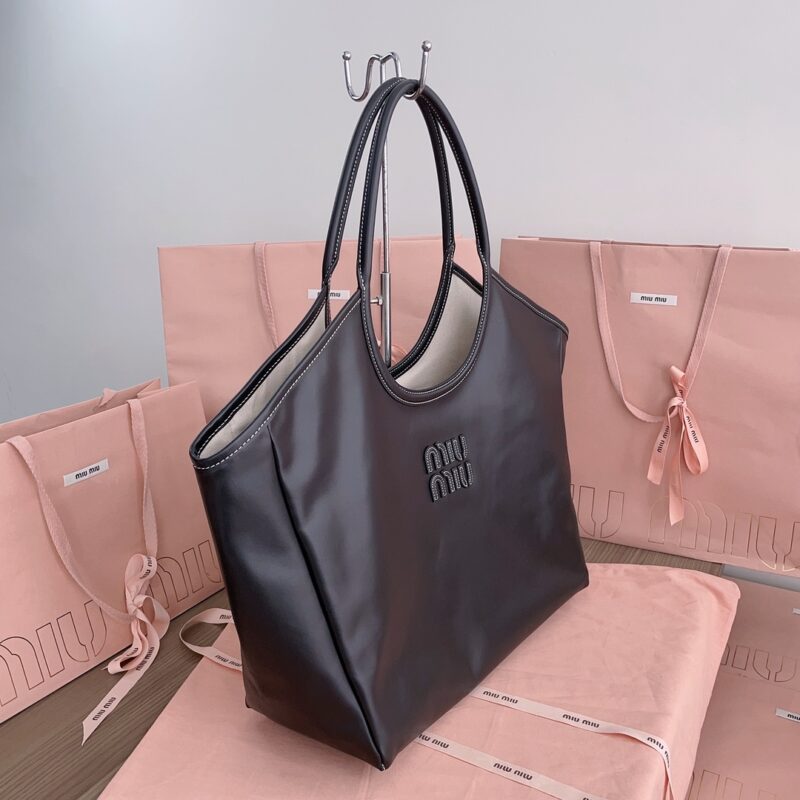 Replica Miu Miu Ivy Tote Black - 1:1 designer replica handbag
