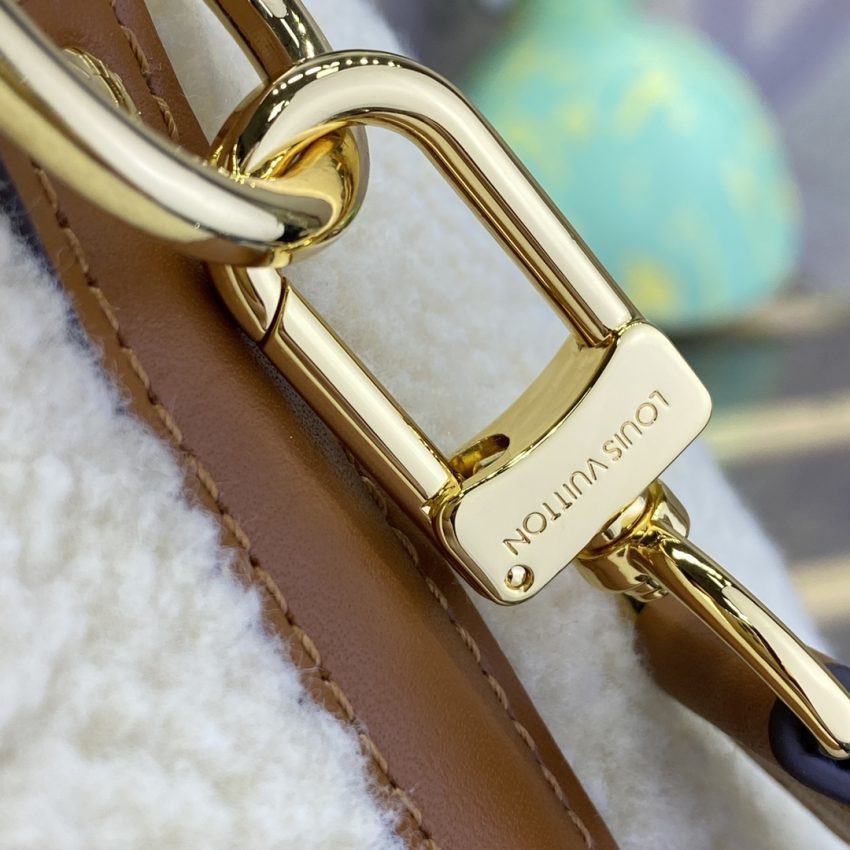 Replica Louis Vuitton Speedy Bandouliere 25 White Wool - 1:1 designer replica handbag