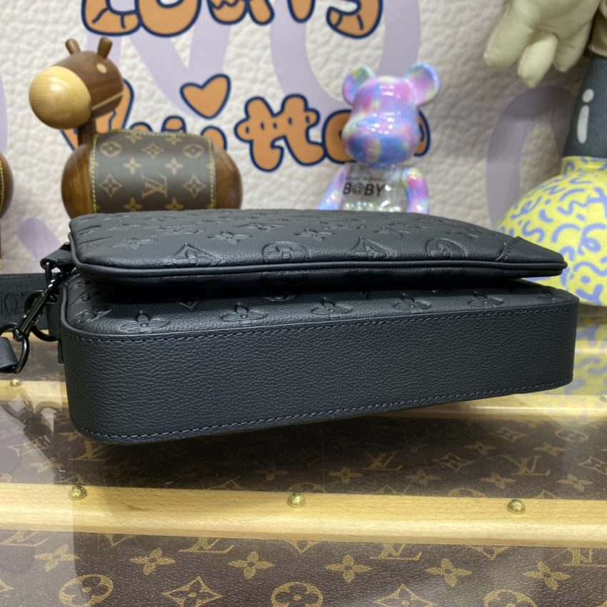 Replica Louis Vuitton Trio Messenger Full Black - high-accuracy replica luxury purse