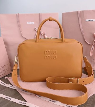 Replica Miu Miu Arcadie Light Brown - near-authentic luxury replica handbag