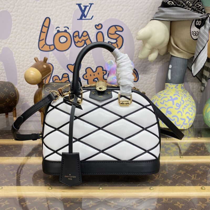 Replica Louis Vuitton Alma BB White - best quality luxury bag dupe