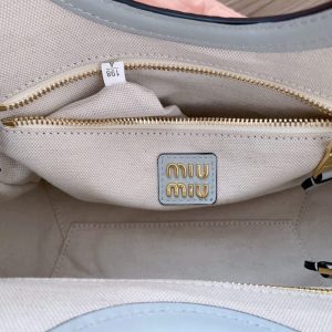 Replica Miu Miu Ivy Small Tote Grey - top-tier luxury replica shoulder bag
