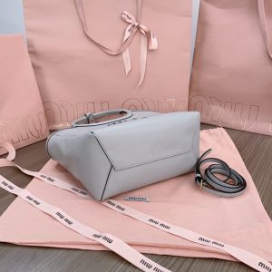 Replica Miu Miu Ivy Small Tote Grey - high-quality designer bag clone