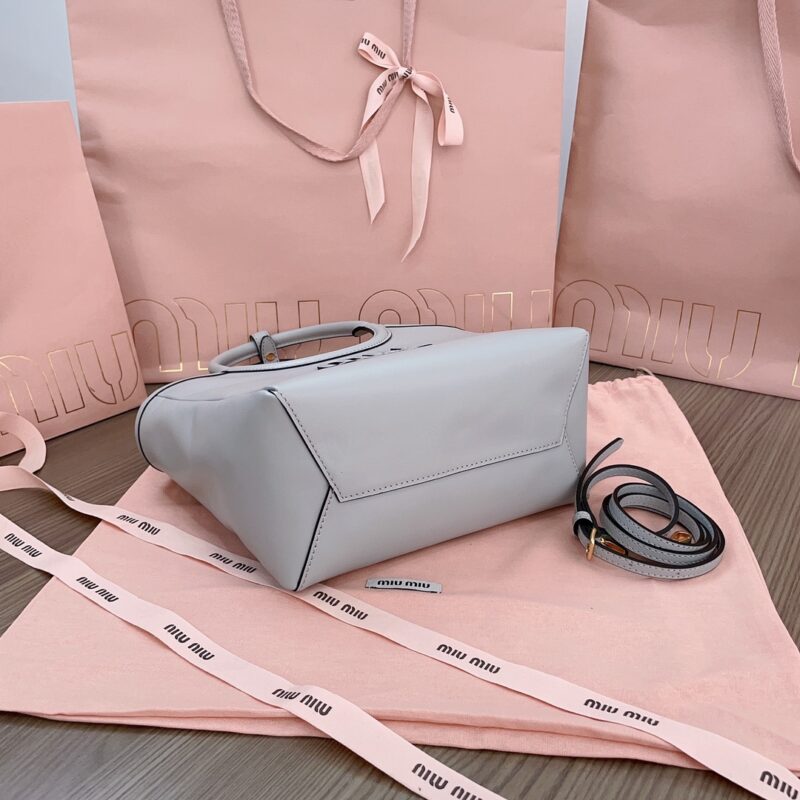 Replica Miu Miu Ivy Small Tote Grey - high-quality designer bag clone