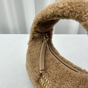 Replica Miu Miu Wander Wool Brown - high-quality designer bag clone
