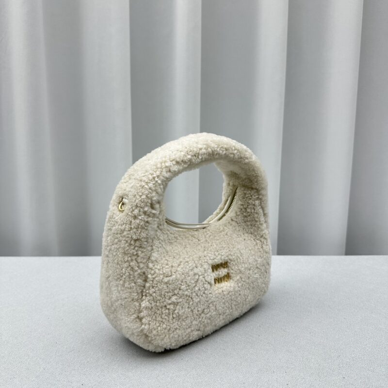 Replica Miu Miu Wander White Wool - high-accuracy replica luxury purse