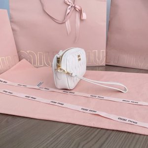 Replica Miu Miu Clutch White - best quality luxury bag dupe