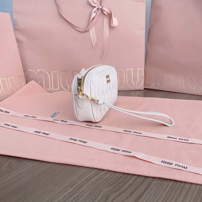 Replica Miu Miu Clutch White - best quality luxury bag dupe