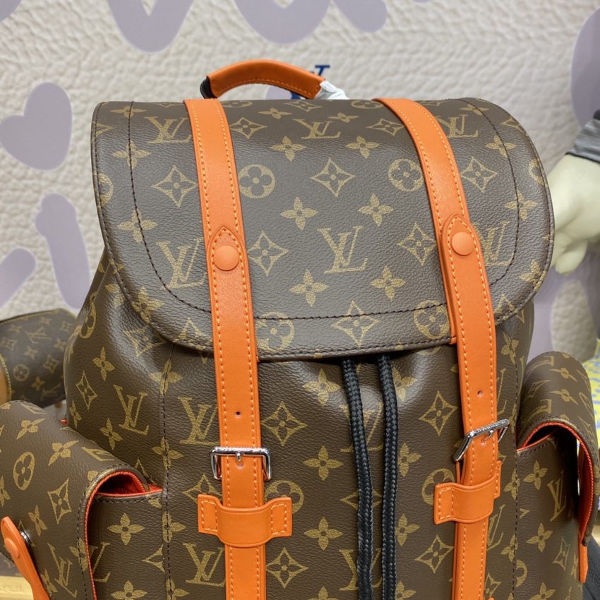 Replica Louis Vuitton Christopher Backpack Orange - authentic-look luxury purse replica