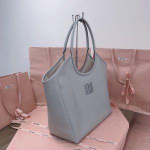 Replica Miu Miu Ivy Tote Grey - best-selling designer handbag dupe