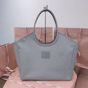Replica Miu Miu Ivy Tote Grey - high-accuracy replica luxury purse