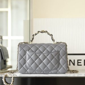Replica CHANEL CF 20 cm Handle Beige - authentic-look luxury purse replica