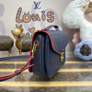 Replica Louis Vuitton Pochette Metis Dark Blue - high-end fake designer purse