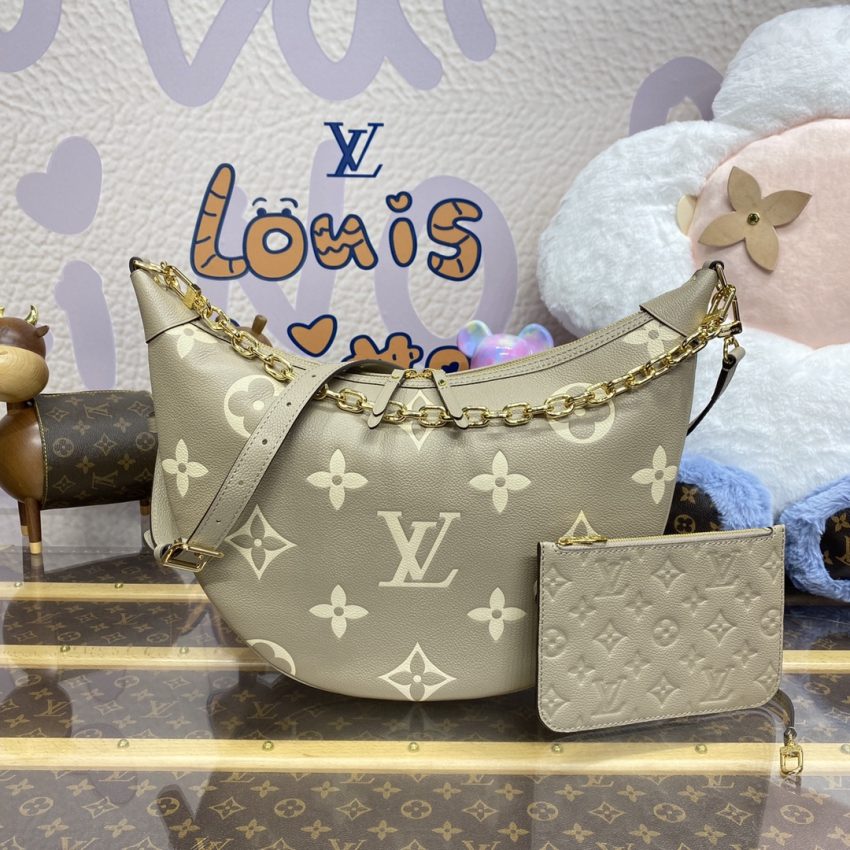 Replica Louis Vuitton Loop Hobo Beige - 1:1 designer replica handbag