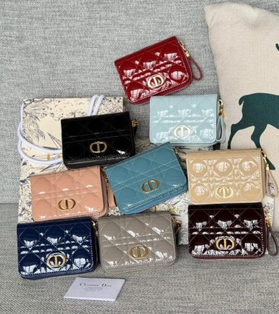 Replica Dior Caro Patent Wallet - high-quality designer bag clone