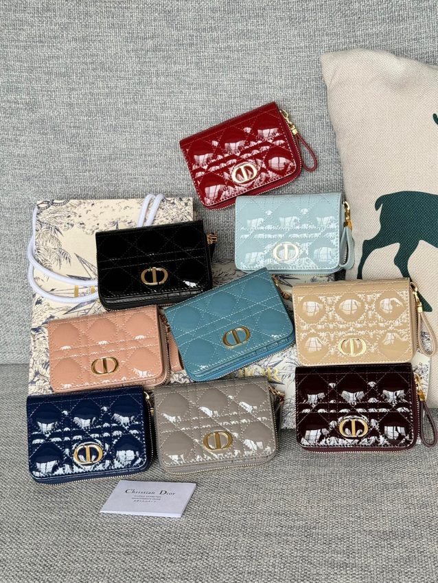 Replica Dior Caro Patent Wallet - high-quality designer bag clone